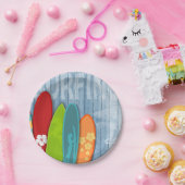 サーフボード紙プレート ペーパープレート (パーティー)