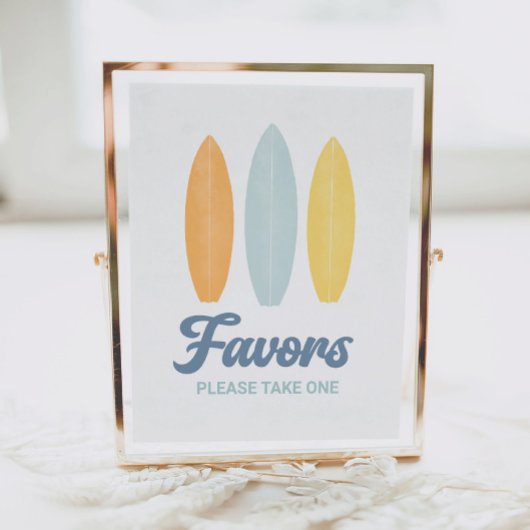 サーフボード誕生日パーティー好意サイン ポスター