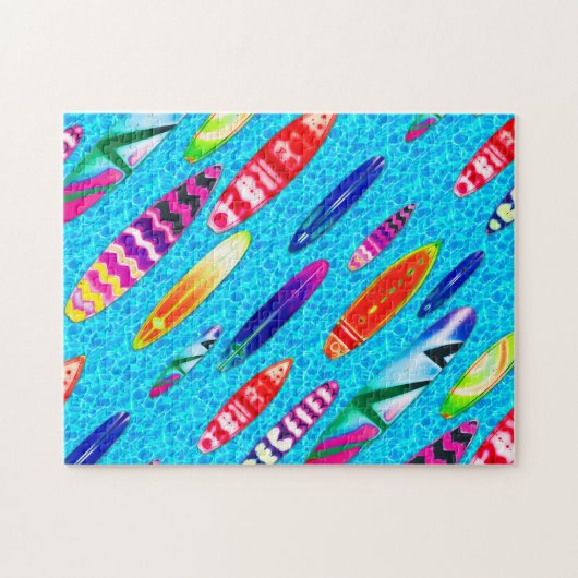 サーフボード1つのパズル ジグソーパズル (横)