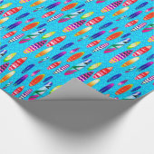 サーフボード1つの包装紙 ラッピングペーパー (角)