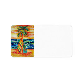 サーフボード&ギター住所 シール