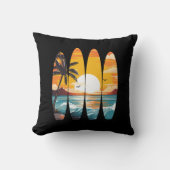 サーフボード サンセット クッション (正面)