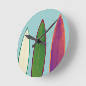 サーフボード~サーフィンスタイル ラウンド壁時計 (傾斜)