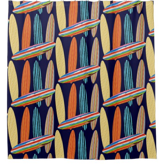 サーフボード シャワーカーテン (正面)