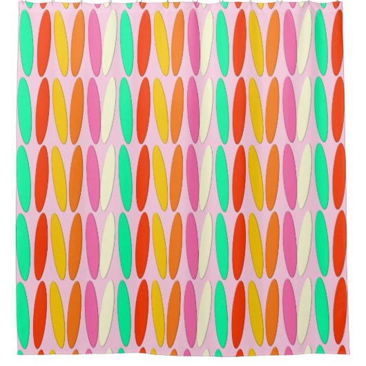 サーフボード シャワーカーテン (正面)