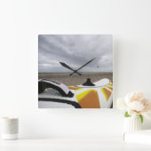 サーフボード スクエア壁時計 (ホーム)