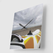 サーフボード スクエア壁時計 (傾斜)
