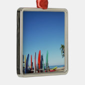 サーフボード メタルオーナメント (右)