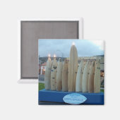 サーフボード（ユダヤ教）メノラー マグネット (正面/裏面)