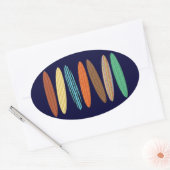 サーフボード 楕円形シール (封筒)