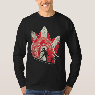 サーフボード 波 海 水 スポーツ サーファー サーフィン Tシャツ