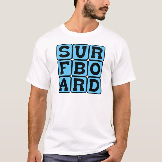 サーフボード, 海のスポーツアクセサリー Tシャツ (正面)