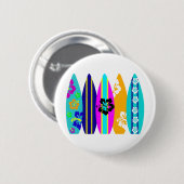 サーフボード 缶バッジ (正面&裏面)