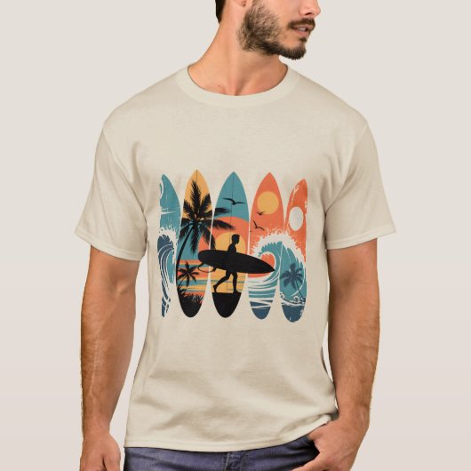 サーフボード Tシャツ (正面)