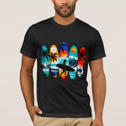 サーフボード Tシャツ (正面)