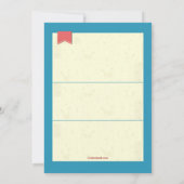 サーフボードin the Waves招待状 招待状 (裏面)