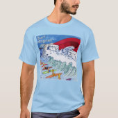 サーフマグネット メンズ 青 Tシャツ (正面)