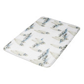 サーフミニマルボードウォーターカラーコーストビーチビベス バスマット (アングル)