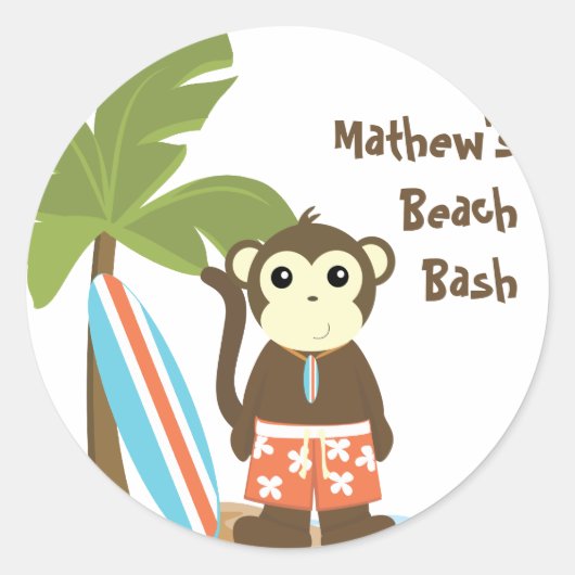 サーフモンキー ラウンドシール (正面)