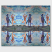 サーフヨガサマーツヤラッピング紙 ラッピングペーパー (フラット)