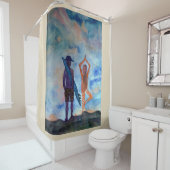サーフヨガシャワーカーテン シャワーカーテン (インサイチュ)