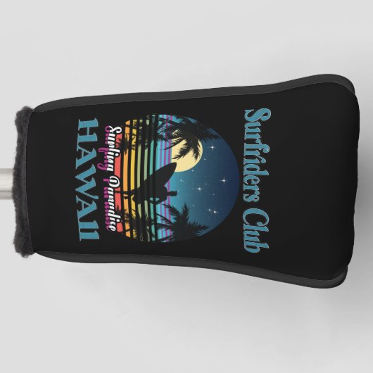 サーフライダーズクラブ,サーフィンパラダイス,ハワイ ゴルフヘッドカバー (正面)
