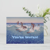 'サーフライダーズ,ホノルル' -誕生日招待状 招待状 (スタンド正面)