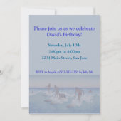 'サーフライダーズ,ホノルル' -誕生日招待状 招待状 (裏面)