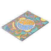 サーフライダーパターン ノートブック (左側)