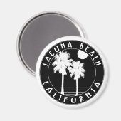 サーフラグナビーチカリフォルニアサーフィン マグネット (正面/裏面)