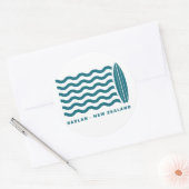 サーフラグランニュージーランド ラウンドシール (封筒)