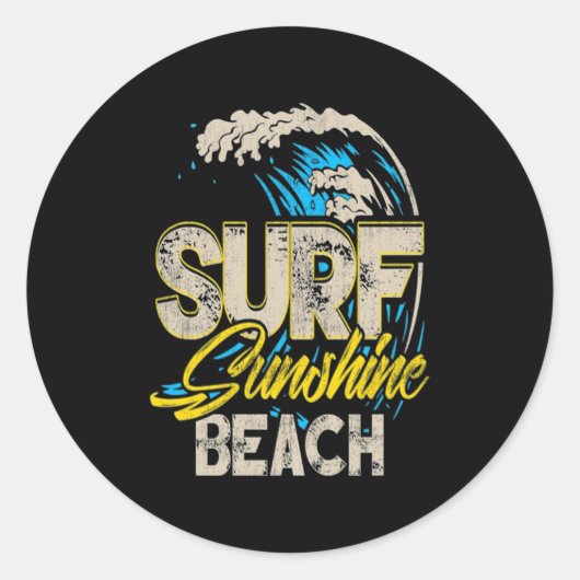 サーフラバー| Surf Sunshineビーチ ラウンドシール (正面)