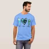サーフラブ スケート ギフト Tシャツ (正面フル)