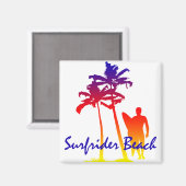 サーフリダービーチ磁石 マグネット (正面/裏面)