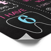 サーフルアウ（ハワイ式宴会）サマー1st誕生日パーティーサインガール ポスター (角)