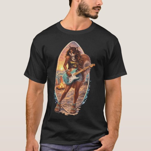 サーフロックリス Tシャツ (正面)
