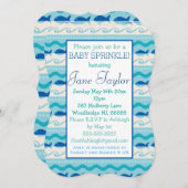 サーフンフィシーズ航海のベビー振りかけ 招待状 (正面/裏面)