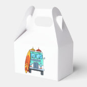 サーフヴァンサーフボードパームツリーズサーフィンサーファーウェーブズ フェイバーボックス (裏面サイド)