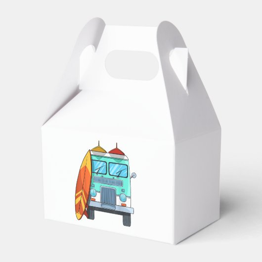 サーフヴァンサーフボードパームツリーズサーフィンサーファーウェーブズ フェイバーボックス (裏面サイド)