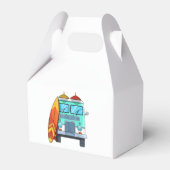 サーフヴァンサーフボードパームツリーズサーフィンサーファーウェーブズ フェイバーボックス (正面サイド)