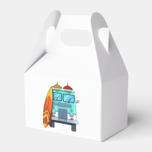 サーフヴァンサーフボードパームツリーズサーフィンサーファーウェーブズ フェイバーボックス (正面サイド)