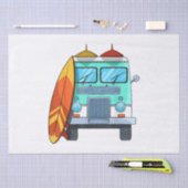 サーフヴァンサーフボードパームツリーズサーフィンサーファーウェーブズ 薄葉紙 (クラフト)