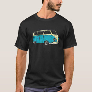 サーフヴァンビーチヒッピースタイルツーリングヴァン Tシャツ