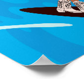 サーフ女性のカーボーイ ポスター (角)