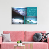 サーフ学ウォールへぶら下がったへ キャンバスプリント (インサイチュ (リビング))