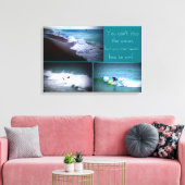 サーフ学ウォールへぶら下がったへ キャンバスプリント (インサイチュ (リビング))