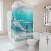 サーフ引用文 シャワーカーテン (インサイチュ)