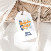 サーフ感謝していボードデビーチ誕生日メッセージカード ギフトタグ