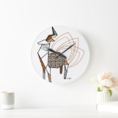 サーフ折り紙 ラージ壁時計 (ホーム)