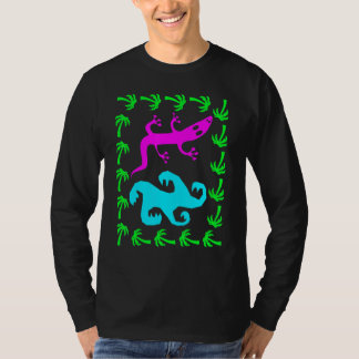 サーフ抽象芸術ヴィンテージサーフ衣服80sレトログラフィック tシャツ